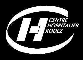 Logo du centre hospitalier de Rodez blanc